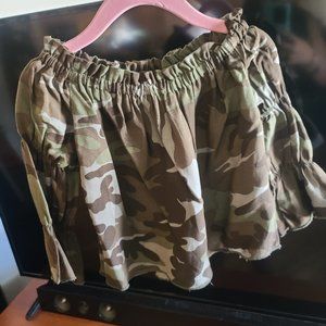 NWT Girls Camouflage Top